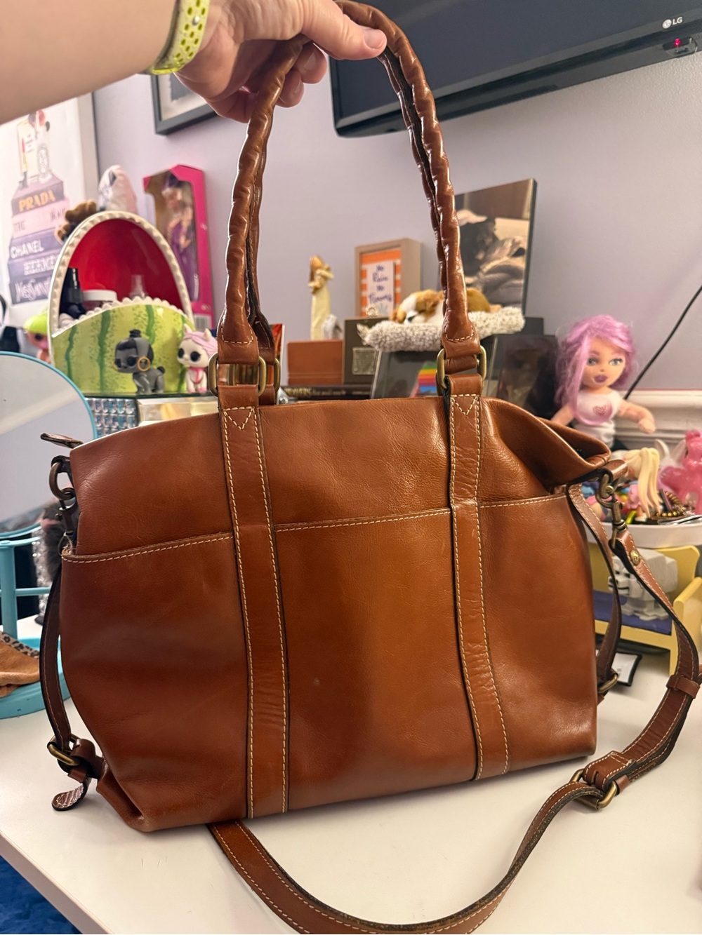 Patricia Nash Carducci Pocket Tote From Heritage Collection EUC - Picture 2 of 5